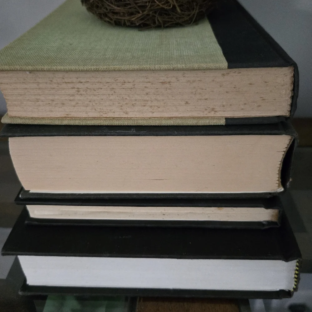 Black Decorative Hardback Book Set Of 4 For Home Decor Styling Staging Props